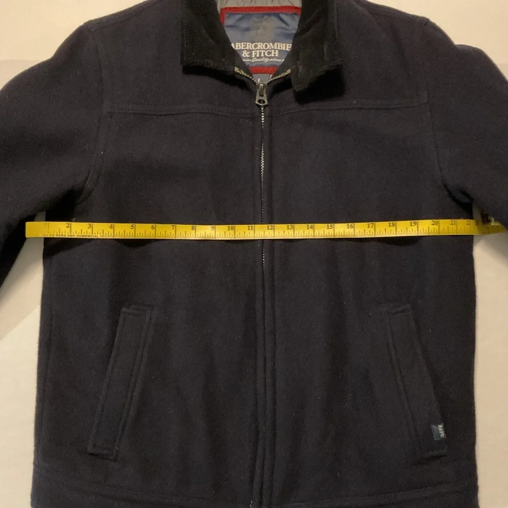 Abercrombie & Fitch‎ Men’s Wool-Blend Jacket Navy Blue